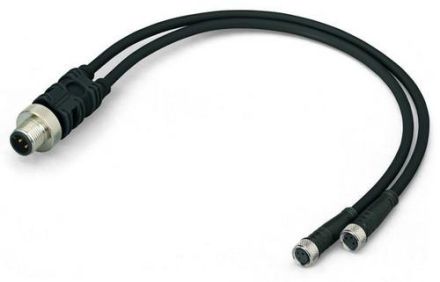 Wago 756-5513/040-020 sensor-actuator cable 4p 2m M8 Female ger