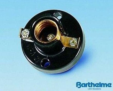 Barthelme 00419203 E14 12V plastic black illumination socket