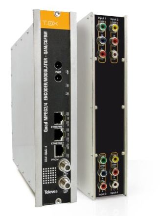 Televes UAVQAC4 TOX Quad Modula.4xAV/QAM/COFDM