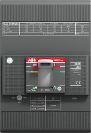 ABB Stotz-Kontakt XT3S 250 MA125 Im=750...1500 3p FF, XT3S 250 MA125 IM=750...1500 3P FF Compact circuit breaker Tmax XT3, 1SDA068280R0001