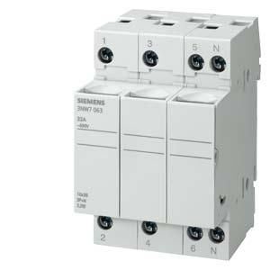 Siemens 3NW7033 built-in fuse base size 10x38mm 32A 3-pole