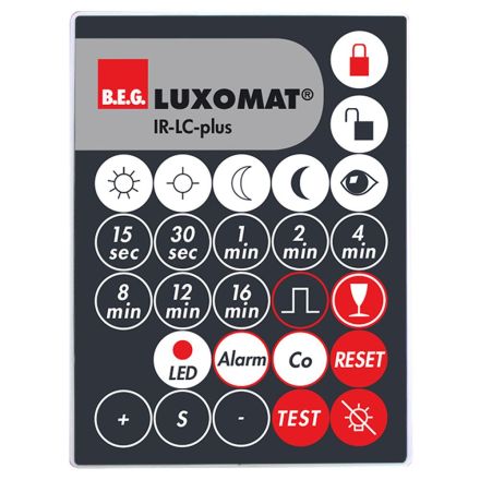 BEG 92095 IR-LC grey red remote control