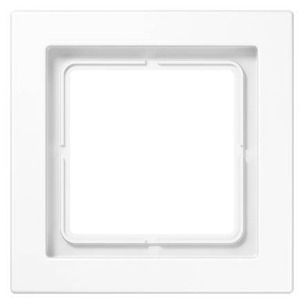 Jung LSD981BFWW frame 1-way, vertical and horizontal mounting, thermoplastic, LS-DESIGN, alpine white