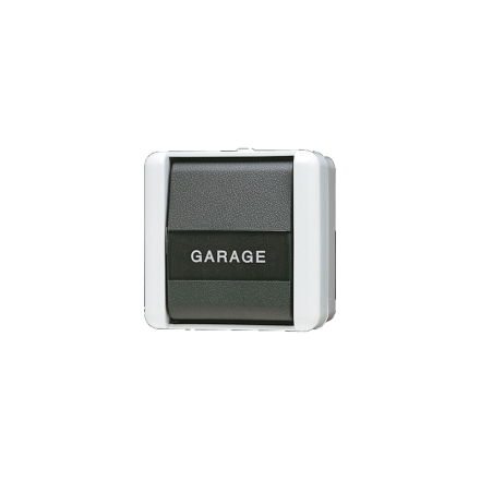 Jung 806NAW rocker switch, universal off-change, 10 AX 250 V ~, with label field, IP 44, WG 800