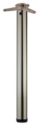 Quellmalz 615110.ED support foot height 1100mm stainless steel look, stainless steel look