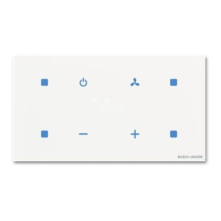 BUSCH-JAEGER TBR/U4.8.11-CG KNX push button sensor Standard tacteo | 4-way, RTR, horizontal | white glass | 86x157 mm