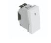 EFAPEL SINGLE POLE SWITCH W/PILOT LAMP - 1 MOD ALUM