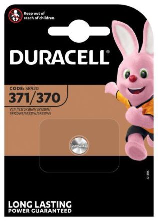 Hückmann 125196 Duracell D371/370 AgO 1.55V 40mAh watch battery