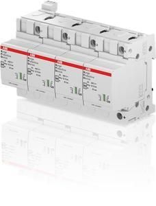 ABB Stotz-Kontakt OVR T1-T2 4L 12.5-440s P TS QS, OVR T1-T2 4L 12.5-440s P TS QS SPD combi T1+2 12.5kA per pole, TNS 4P, 2CTB815710R4000