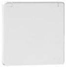 EFAPEL C.PLAT F/SKO SOCK W/SAF & HINGED LID(IP44) BK