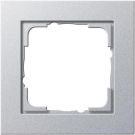 Gira 021125 1-gang cover frame Gira E2 color aluminum