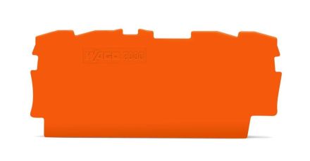 Wago 2000-1492 0.7mm thick orange end plate and intermediate plate