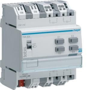 Hager TXA304 binary input 4-way 230V