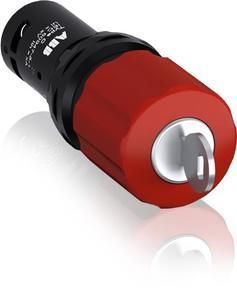 ABB Stotz-Kontakt CE3K1-10R-11, emergency stop button Compact 30mm key release 1NO+1NC CombiLine-Compact, 1SFA619502R1071