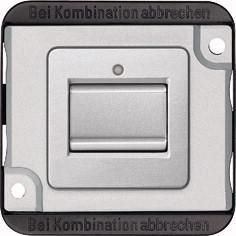 MERTEN MEG3116-7060 On/off switch insert 1-pole matt silver