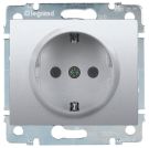 Legrand 771363 socket Galea soft aluminium, (aluminium)