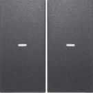 BERKER 80960385 Cover for touch sensor S.1/B.3/B.7 | 2-way | matt anthracite