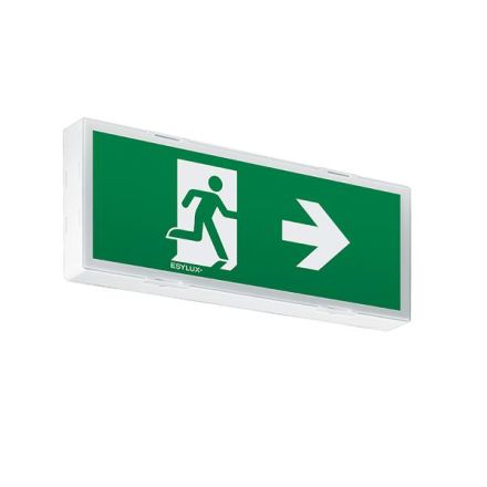 EsyLux EN10077241 LED emergency light SLX 24 LEDi Flat 3h white
