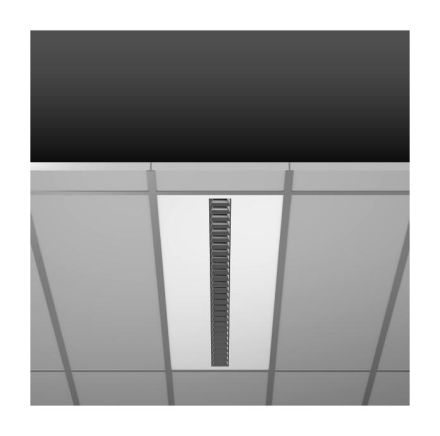 RZB 901679.002.1.76 Sonis EVO 26W 4000K 1197x297x27 DALI LED grid recessed luminaire