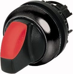 Eaton M22S-WRLK3-R illuminated selector switch, 3 positions, red, latching, 216846