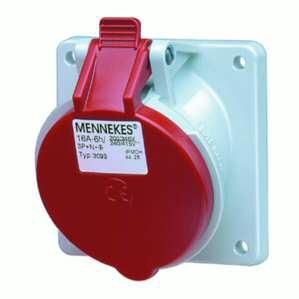 Mennekes 3022 surface-mounted box 16A 7-pin 6h 400V IP44