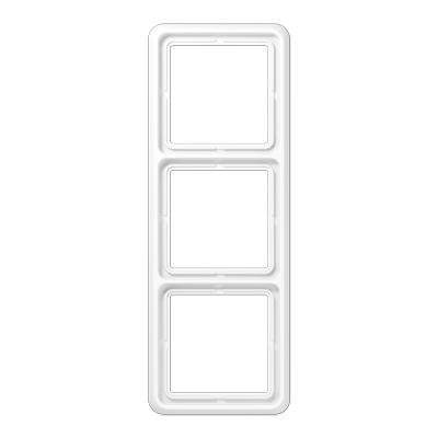 Jung CD583WUWW frame 3-way, vertical and horizontal mounting, thermoplastic, CD 500, alpine white