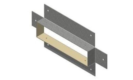 Wichmann IFWK200050v Instafix BKI 200x50x30mm galvanized wall connection collar