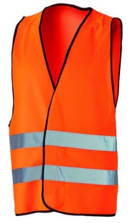 PROTEC.class 05105759 PWWO orange with reflective stripes safety vest