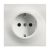 Busch-Jaeger 20 EUC-74 SCHUKO® socket insert alpine white