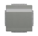 Busch-Jaeger 20 EUKNB-803 SCHUKO® socket insert, with hinged lid and labelling field, metallic grey