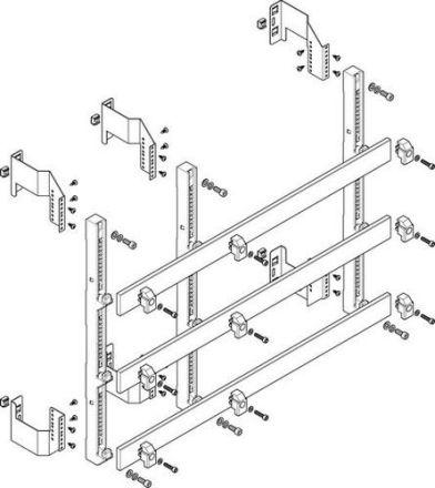 ABN flat 185mm with CU 50x10mm 3-pole 150mm busbar module (MFSC35983)