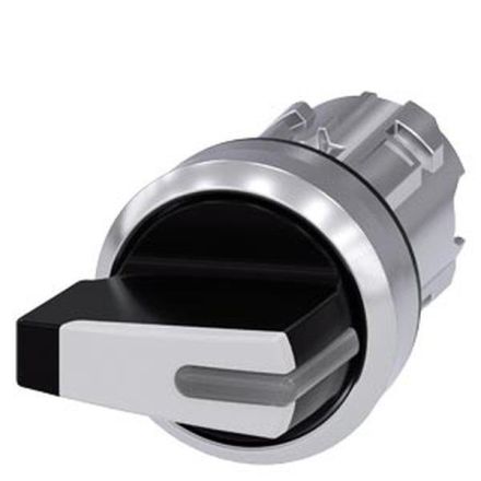 Siemens 3SU1052-2FM60-0AA0 toggle switch illuminated 22mm round metal white