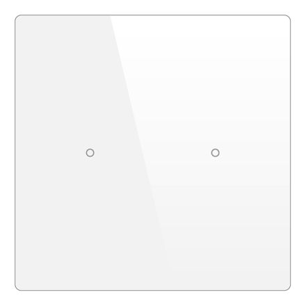 BESKNX PL312100 KNX push button sensor Cubik-SQ capriccio | 2-way | white