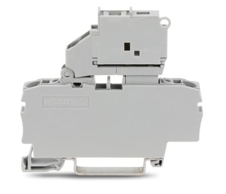 Wago 2002-1611 5x20 grey 2 conductor fuse terminal