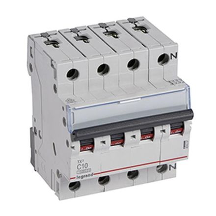 Legrand 404237 Circuit breaker TX3 C10A 3P+N 10KA 4M