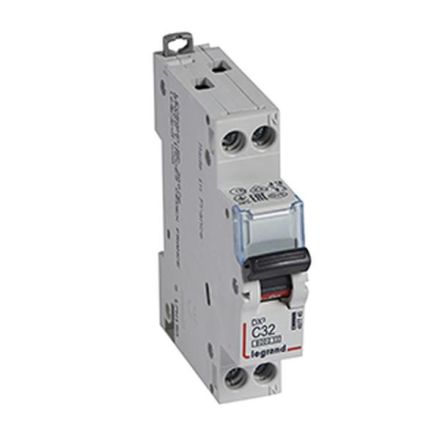 Legrand 407745 Circuit breaker DX3 C32A 1P+N 6KA 1M