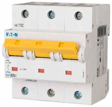 Eaton PLHT-D25/3 circuit breaker, 25A, 3p, D-Char, 248043