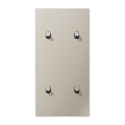 Jung ES12-25R1 cover with rocker arm, cylinder, 2-way, 2 x 2 rocker arms, vertical, series LS 1912, stainless steel