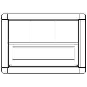 Ritto 1885070 letterbox frame 1 WE, white