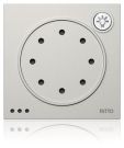 Ritto 1876030 Portier door intercom module with light button, titanium
