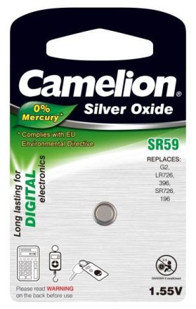 Hückmann 141236 Camelion SR59W 396-mercury-free watch battery
