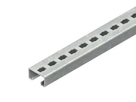 Niedax 2986/300 FKL C-profile 18mm 40x22x300mm steel anchor rail