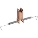 Pröpster 110 531 Cu D:8mm Type B m.tig m. springs LH:61.5mm roof cable holder