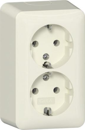 Gira 478013 2f AP RW socket SCHUKO