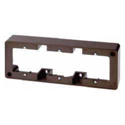 Berker 10310001 Surface-mounted frame 3-way brown, glossy surface-mounted, accessories
