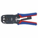Knipex 0304440 Crimping Lever Pliers 200mm SB Western-St.,RJ10/11/12/45 (975112SB)