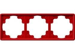 Gira 021343 3-way cover frame S-Color Red