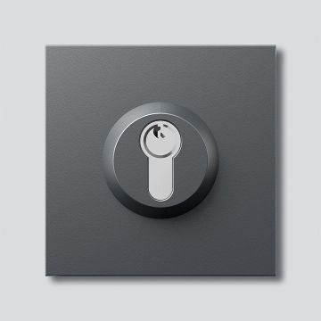 Siedle SM 611-01 DG lock module in dark grey mica