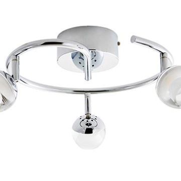 LEDINO 50220153001012 3-piece LED spot roundel 3x 5 W, chrome