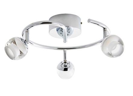 LEDINO 50220153001012 3-piece LED spot roundel 3x 5 W, chrome